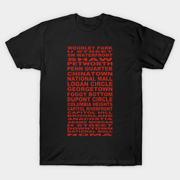 DC Neighborhoods T-Shirt by RockettGraph1cs